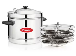 Picture of Premier SS Utensils 4 Plate Idly Cooker